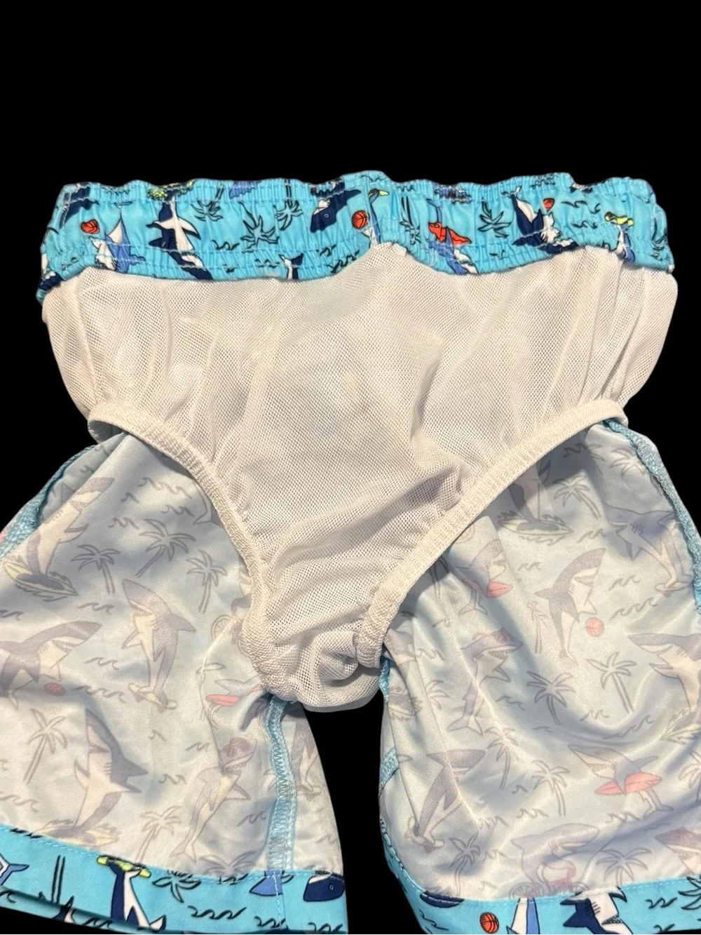 NWOT Children’s Place Shark Bike Rashguard Set with Swim Shorts
